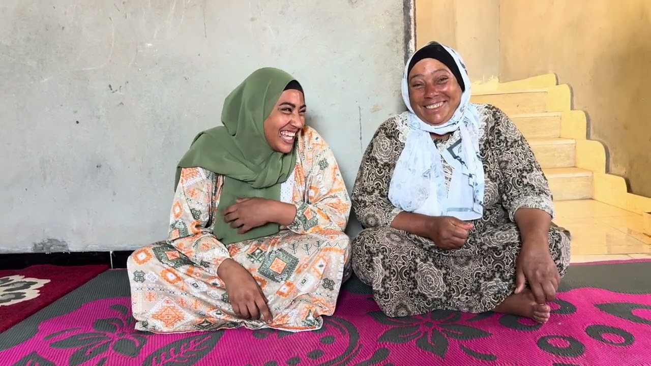 شوفو حنان بتعمل ايه في امها