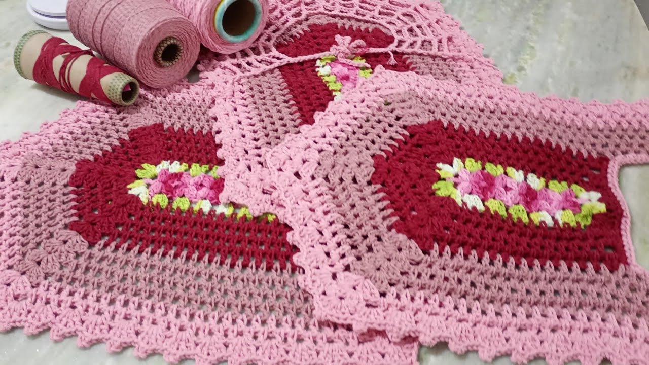 Jogo de banheiro modelo 20TÃO 📢  3 peças SÓ 60tão @kacroche5328 #crochet 