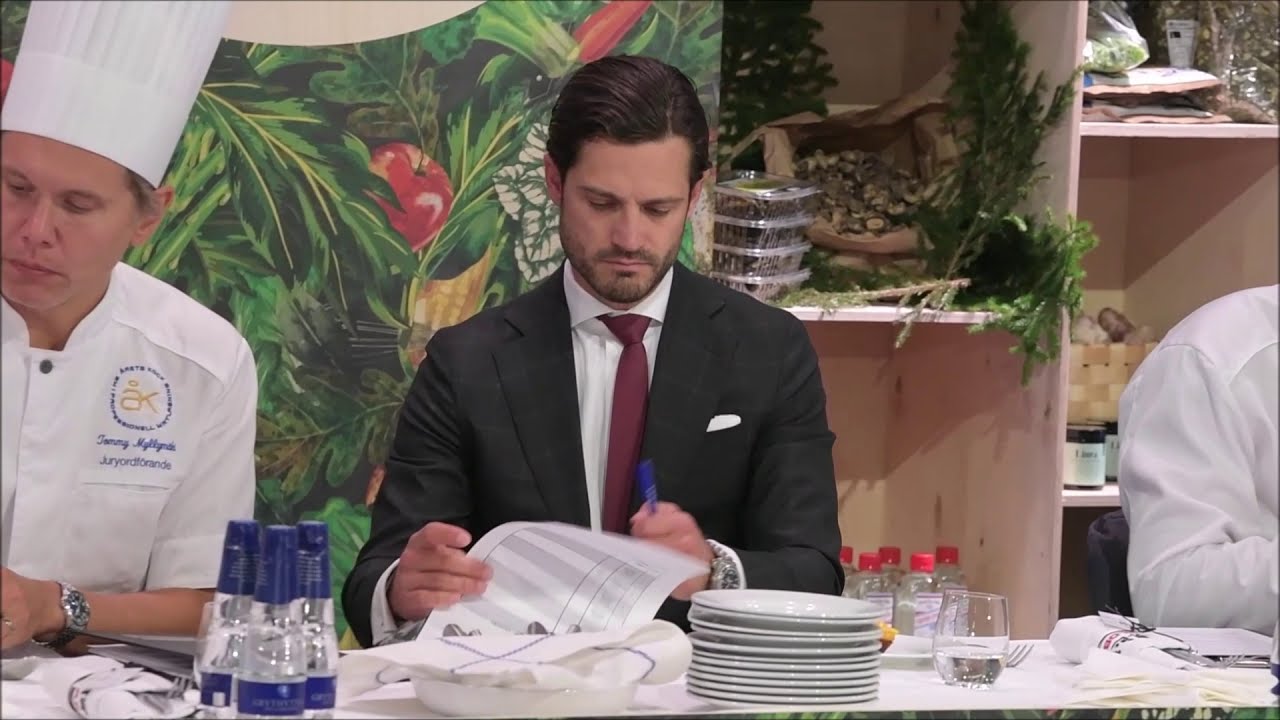 Prince Carl Philip at Chef of the year