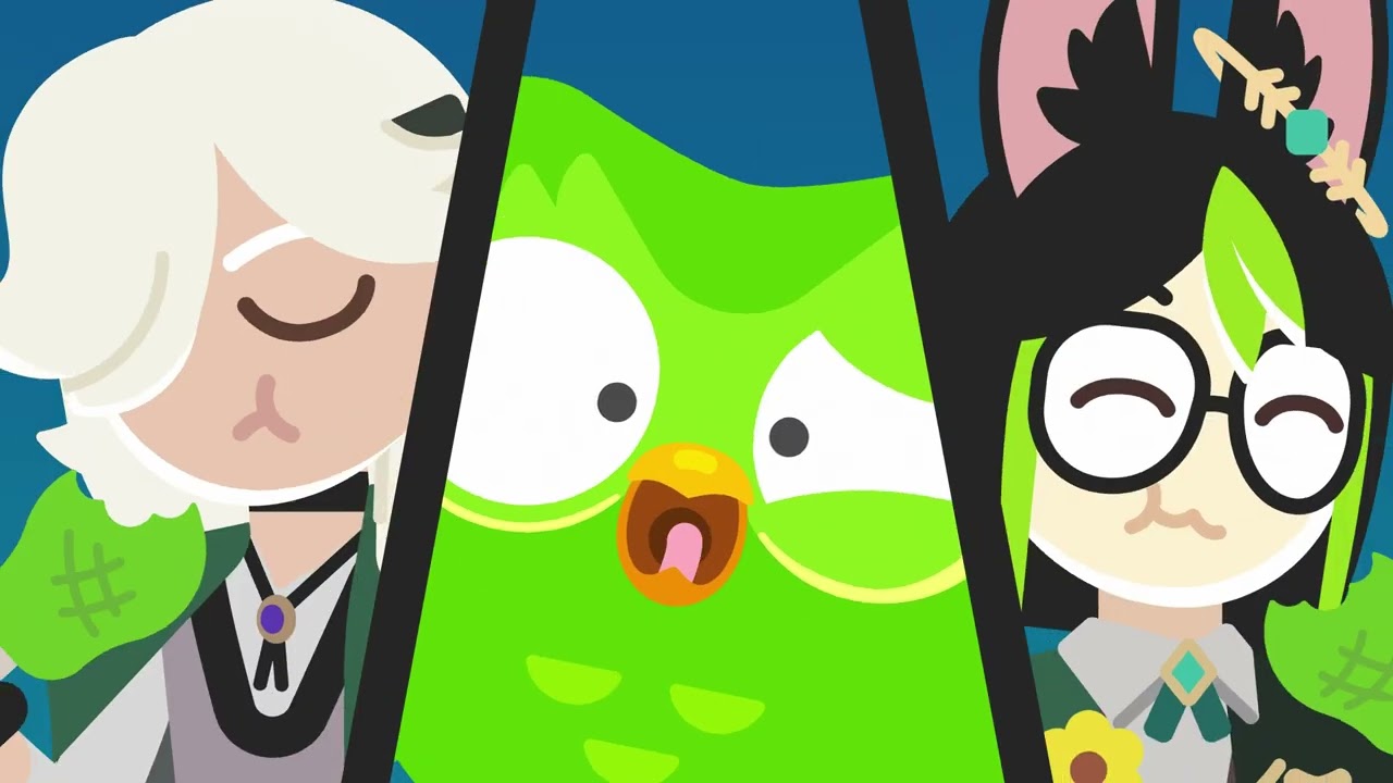 Genshin Impact x Duolingo | Paimon tries to eat the Duolingo Owl