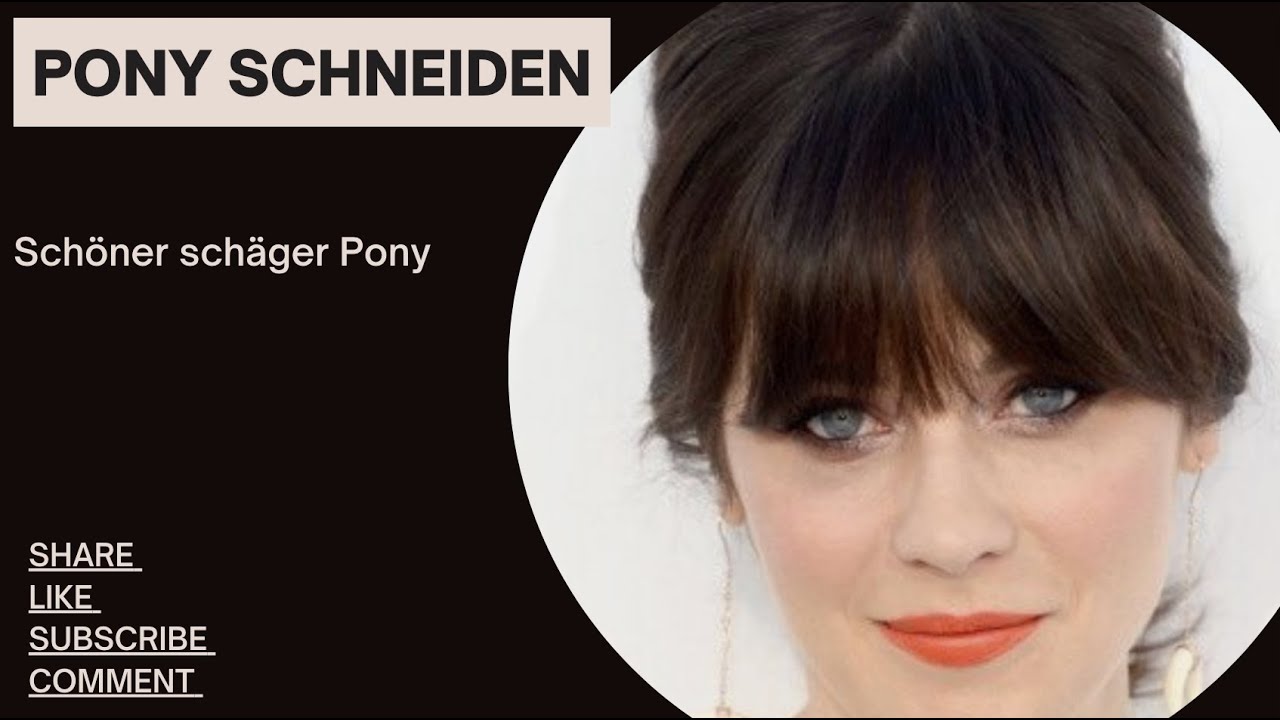 Schrägen Pony schneiden Tutorial