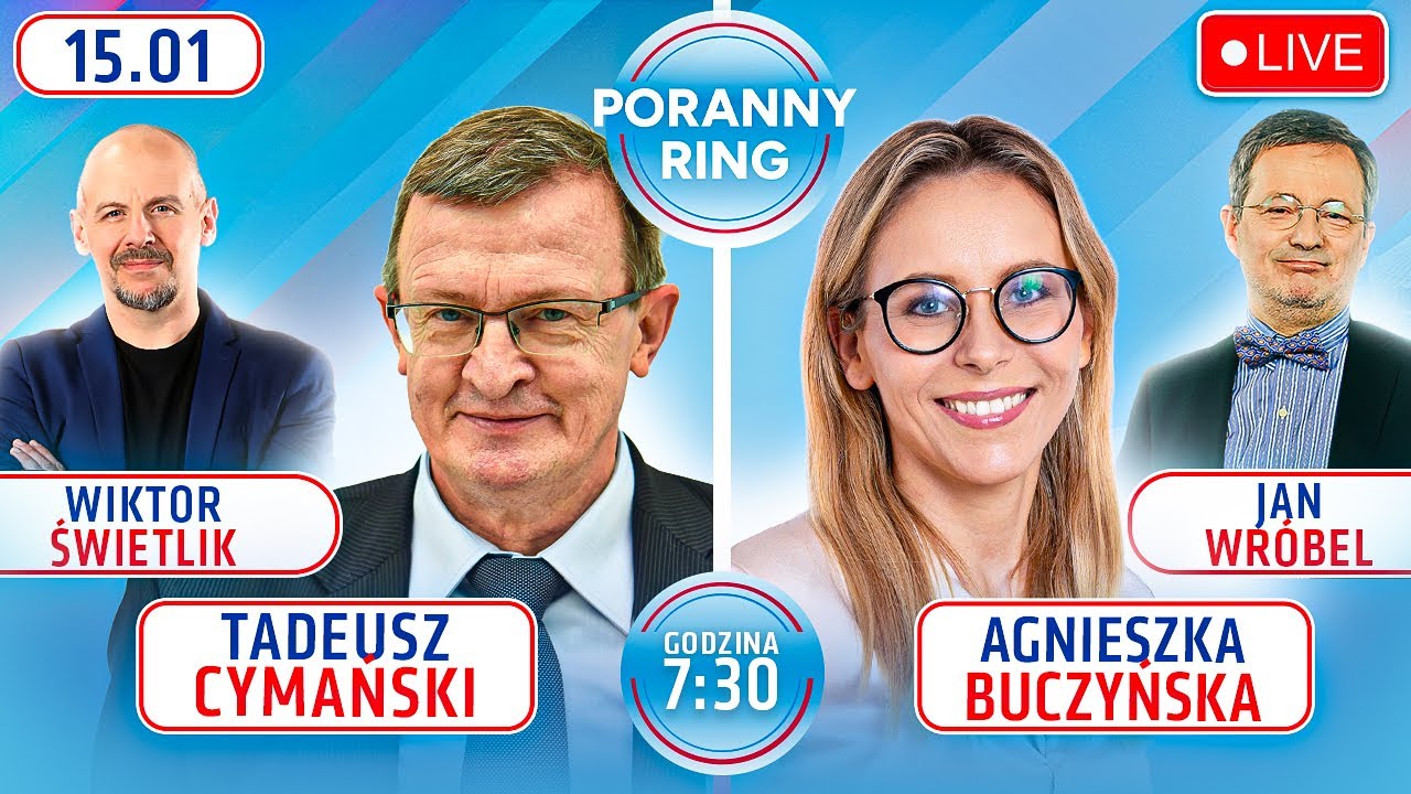 🔴 PORANNY RING 7:30 - TADEUSZ CYMAŃSKI, AGNIESZKA BUCZYŃSKA