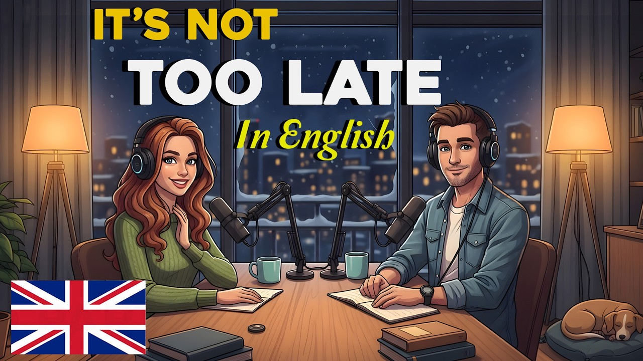 It's not Too Late to Being :Changing Your life with Simple Conersation | English Podcast