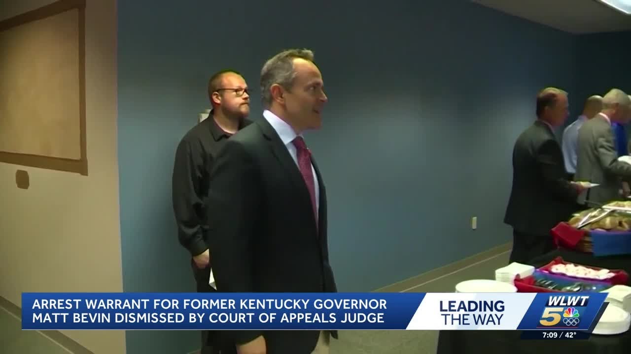 Former Kentucky Gov. Matt Bevin won't be arrested, higher judge recalls warrant