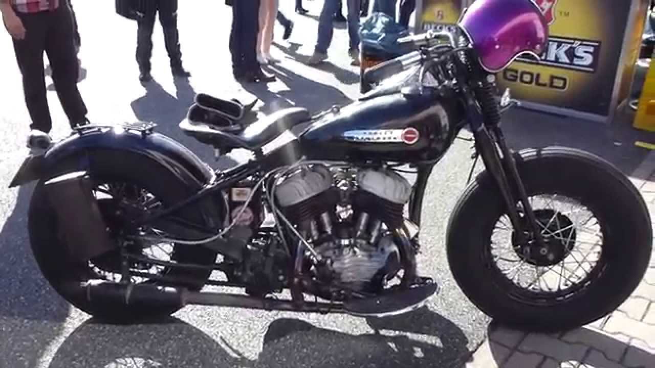 1946 Harley-Davidson ''Big Twin Flathead'' Bobber Sound + Saddle Bags *  Playlist