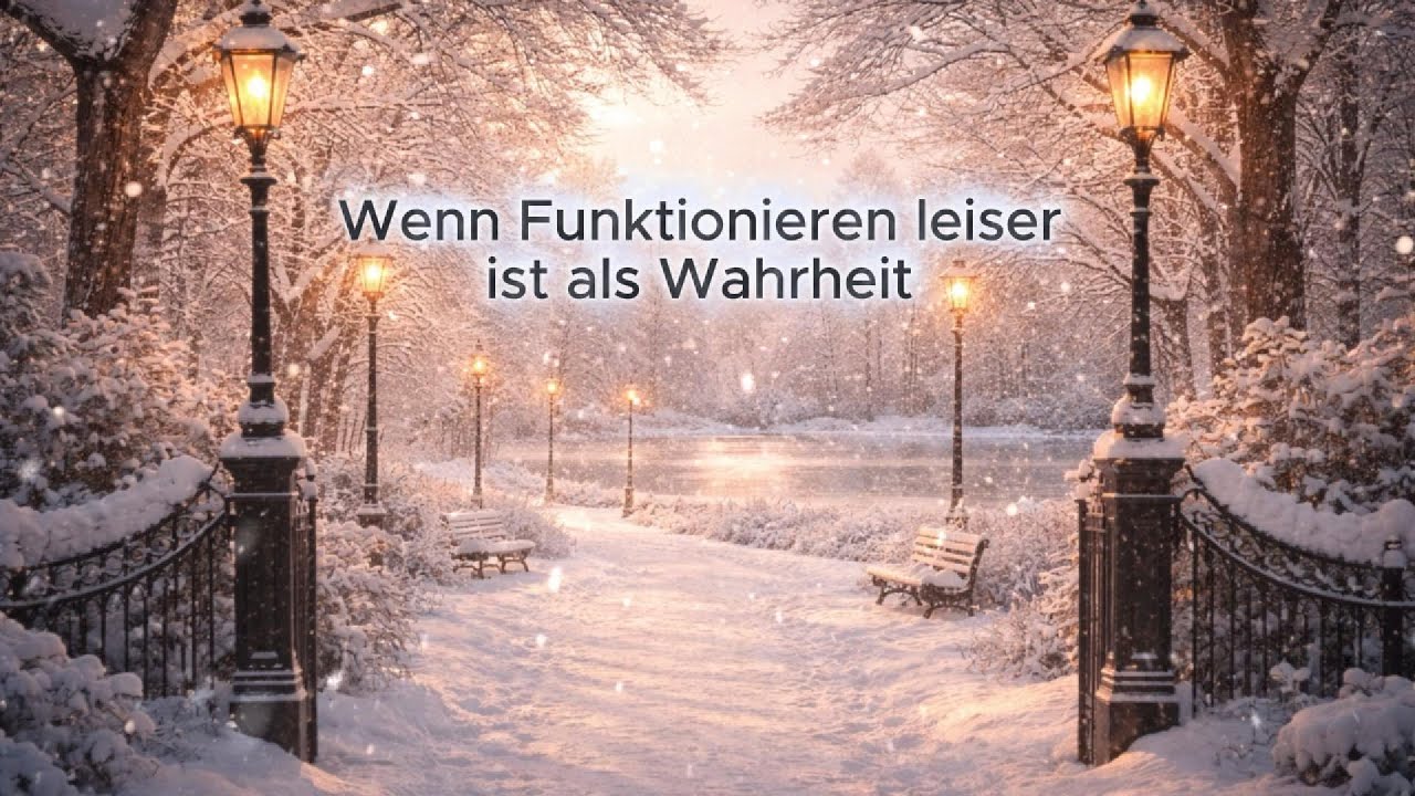Wenn Funktionieren leiser ist als Wahrheit.