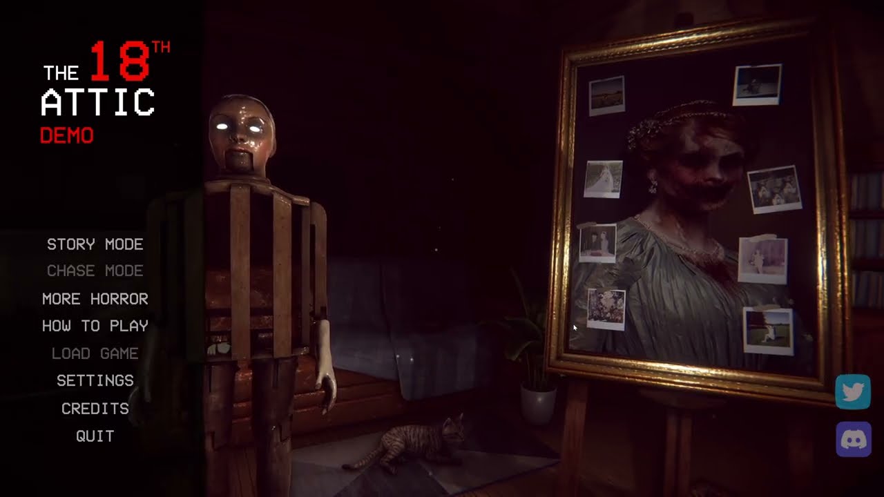 Taking photos of anomalies and petting my cat to stay sane in  The 18th Attic Demo