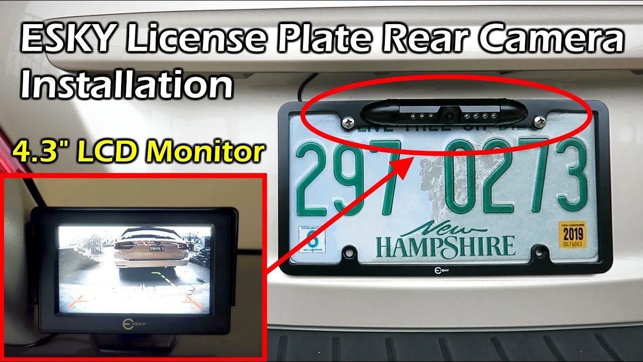 How To Install Rear License Plate Camera System