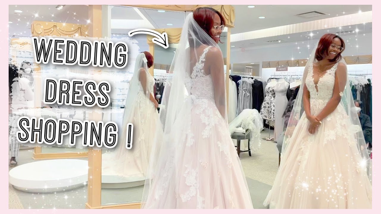 DAY IN MY LIFE| SHOPPING FOR MY DREAM WEDDING DRESS at David's Bridal!| (i found the one yall! 💍)