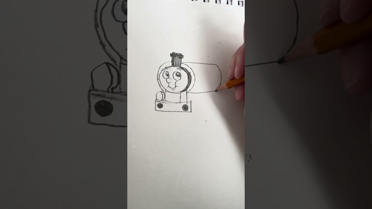 Drawing Percy the Small Engine (Fan Art Friday) incomplete lineart