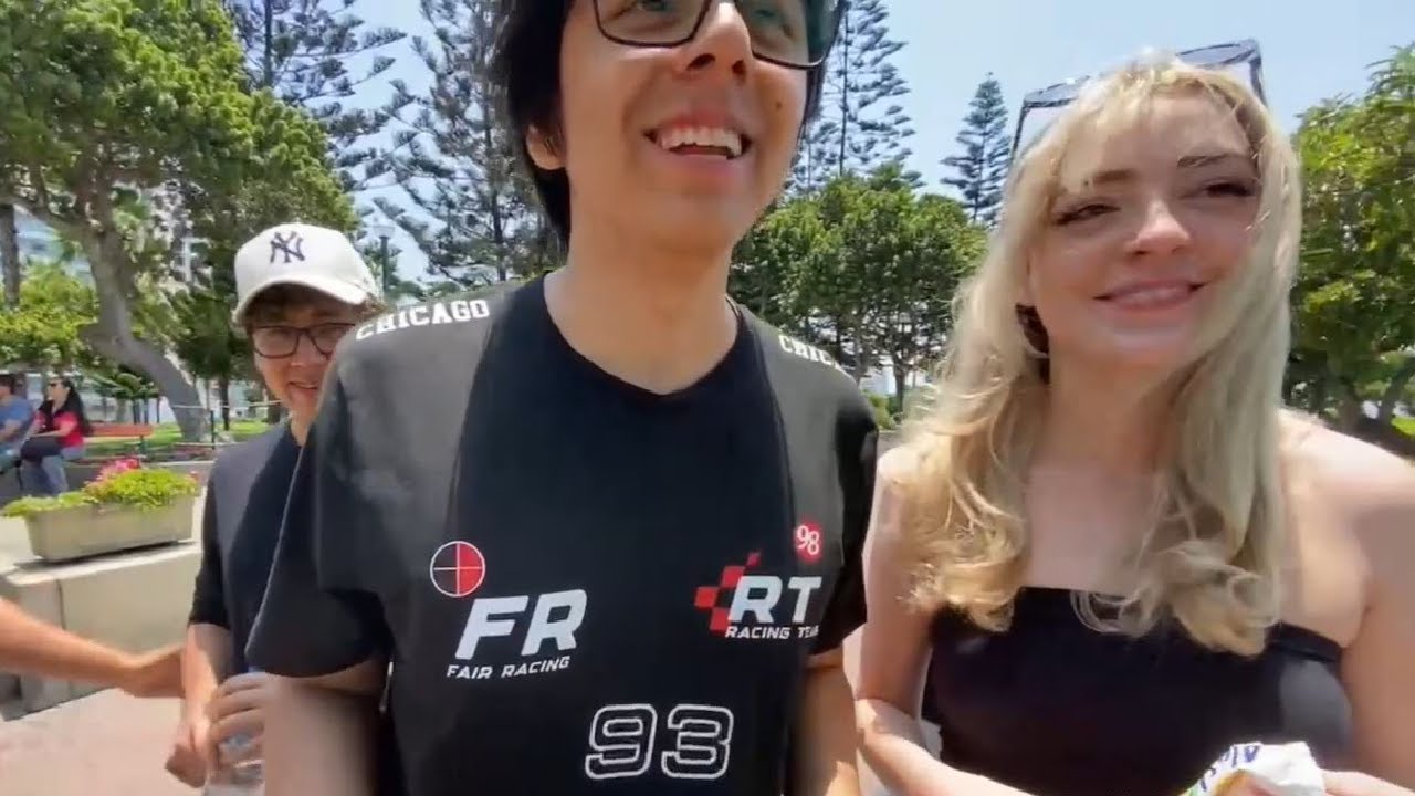 DAARICK y SYLVEEY comen HELADOS que un FAN LES REGALA, pero pide foto a cambio