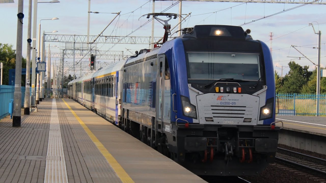 Przelot EU200-011 z EIC LECH przez stację Stare Bojanowo