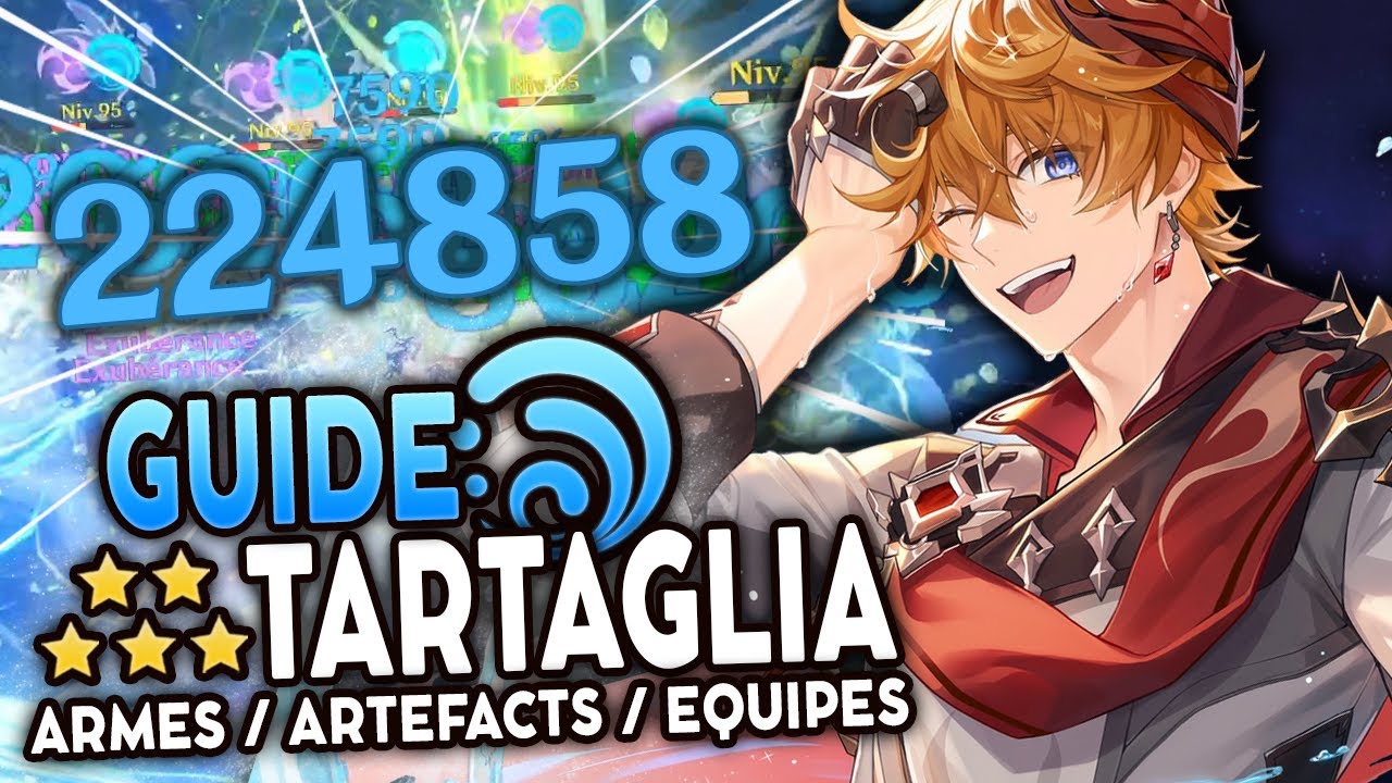 TARTAGLIA est encore MEILLEUR ! Guide 2022 Artéfacts, Teams & Armes ! | Genshin Impact