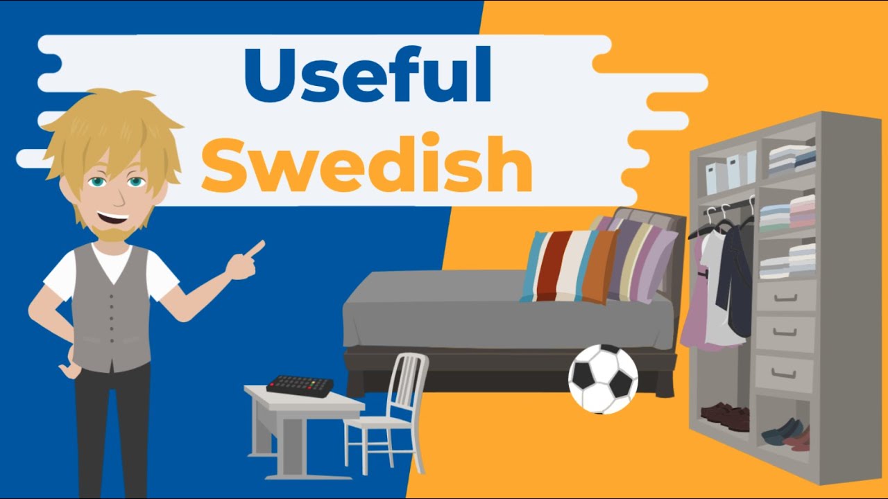 Learn Useful Swedish: Mitt rum - моя комната