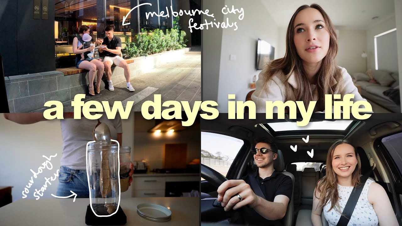 VLOG: spend a few days with me 💌 festivals, going to the gym postpartum & sourdough starter