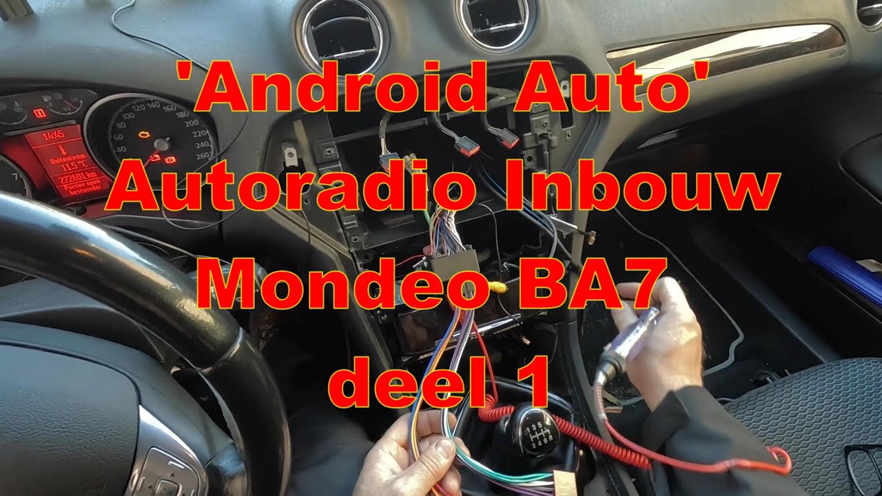 Een JVC Dubbeldin Autoradio  met: 'Android Auto
