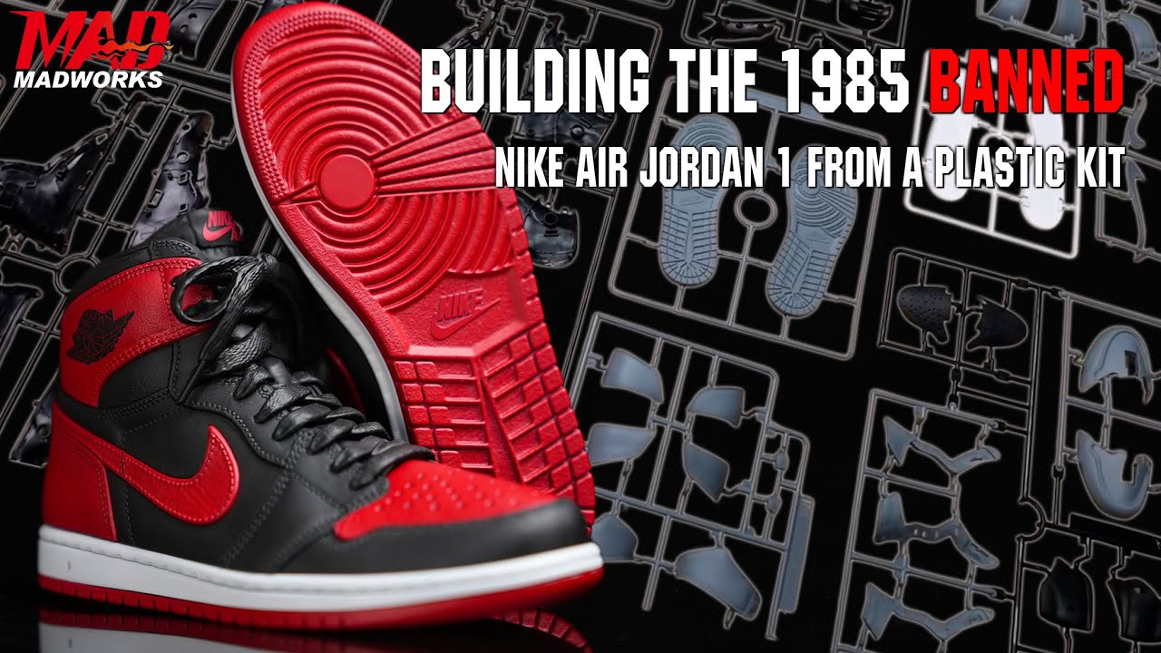 Unboxing & Building the 1985 "Banned" Air Jordan 1 from Bandai Model Kit