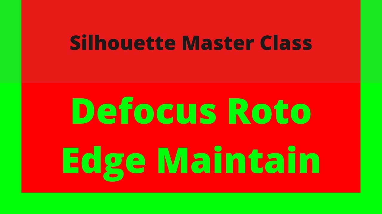 Silhouette Roto | Defocus Roto Class | Defocus Roto [Hindi]