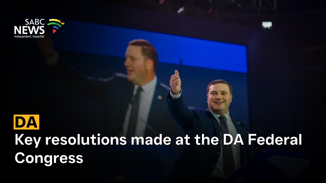 DA Leadership | Key resolutions made at the DA Federal Congress