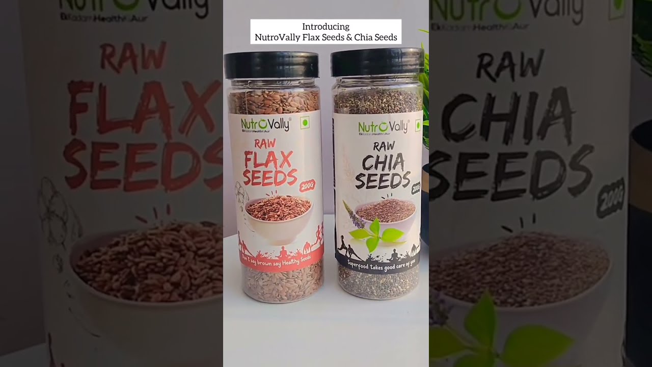 Chia Seeds + Flax Seeds - Big Nutrients in Small Box - #shorts #ytshort #youtubeshorts