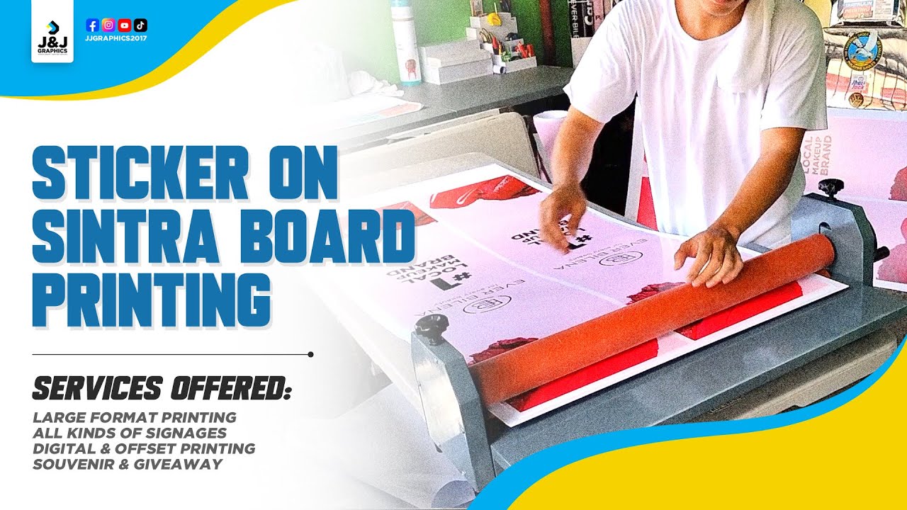 This Is How Sticker on Sintra Board Printing Is Done #sintra #sticker #printing