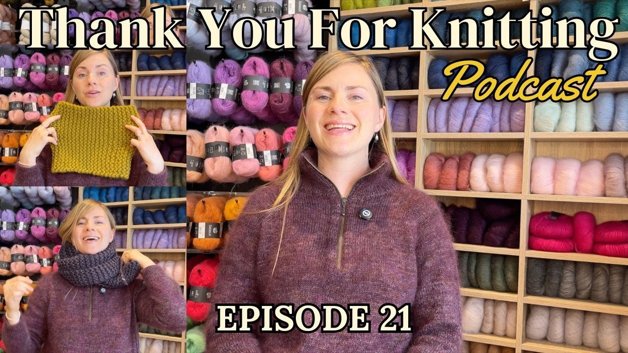 Thank You For Knitting Episode 21: Zipper Sweater Light, Inge Sweater, Black Cat Basics