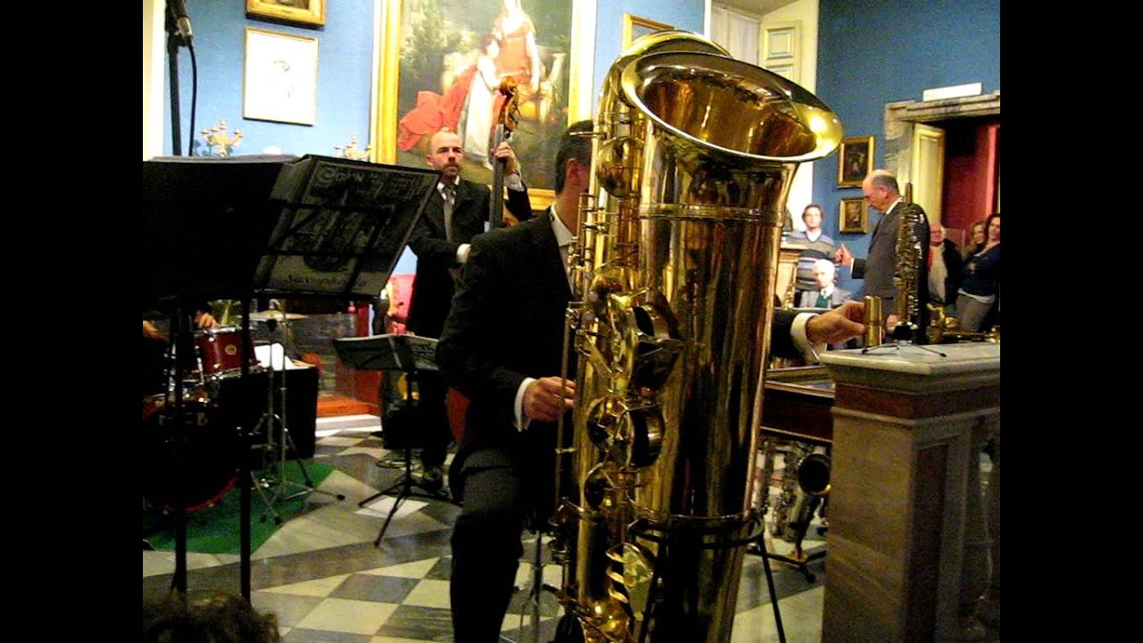 Attilio Berni plays J'Elle Stainer sub-contrabass sax and Eppelsheim soprillo at Napoleonic Museum