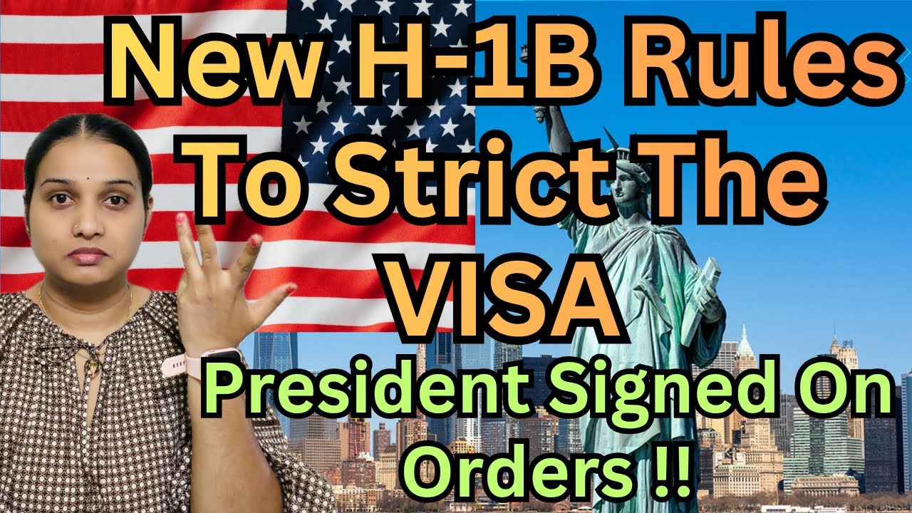 New H1B strict rules president executive order signed impacts explained |#namasteyamericateluguvlogs