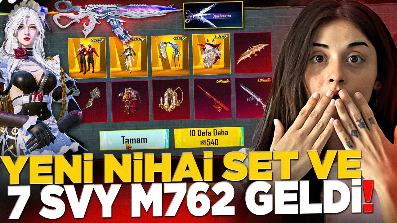 OHA! YENİ NİHAİ SET VE 7 SEVİYE M762 GELDİ!! HEPSİNİ ALDIK!! | PUBG Mobile