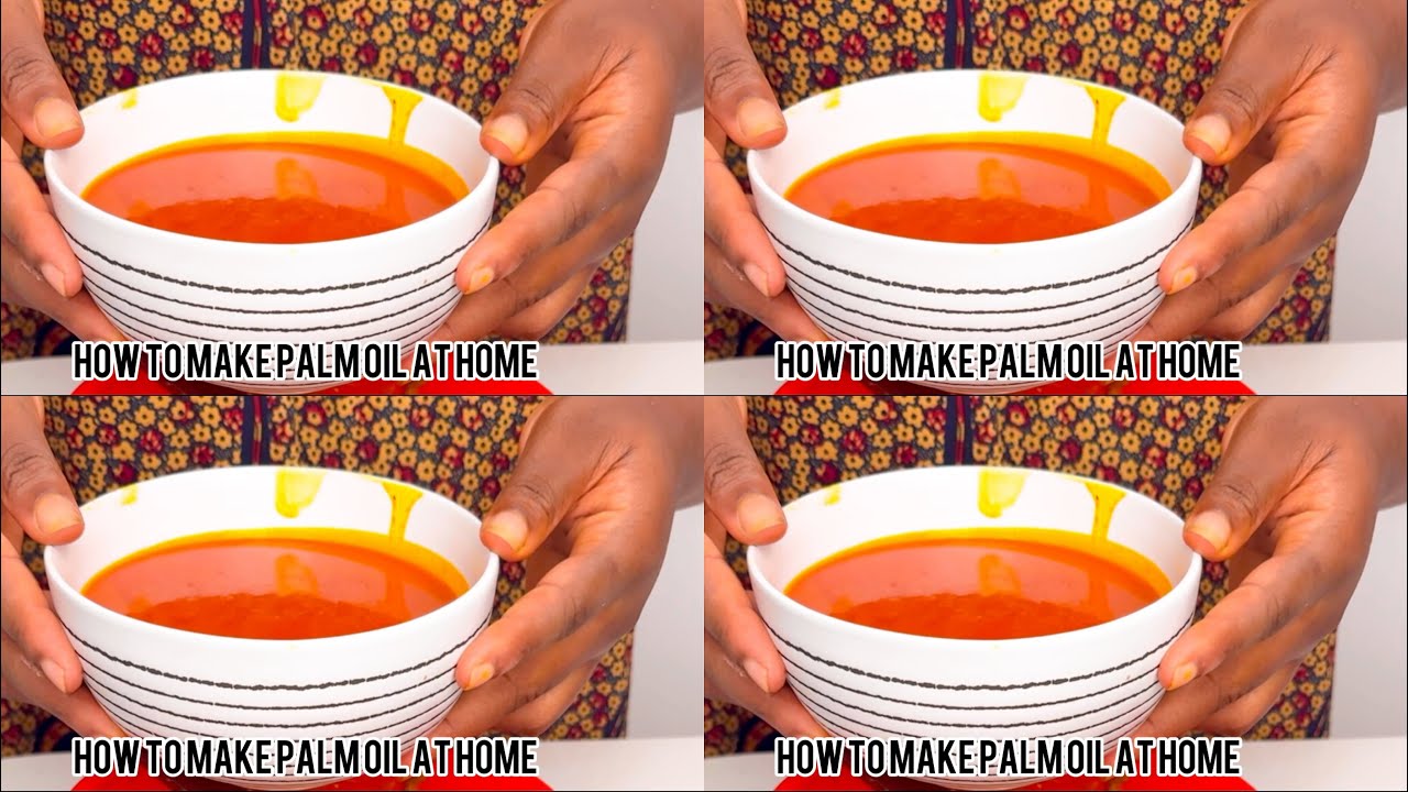 How To Make Palm Oil At Home/ Make Your Palm Oil From Scratch!