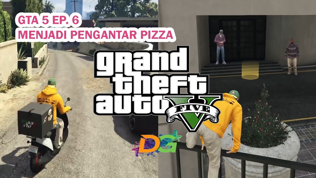 [ GTA 5 ] Online Mode || Menjadi Pengantar Pizza di GTA 5 Online Ep.6