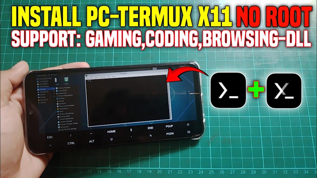 Awesome! How to install PC-Termux without root - you can play games, code, browse, and run PC app...