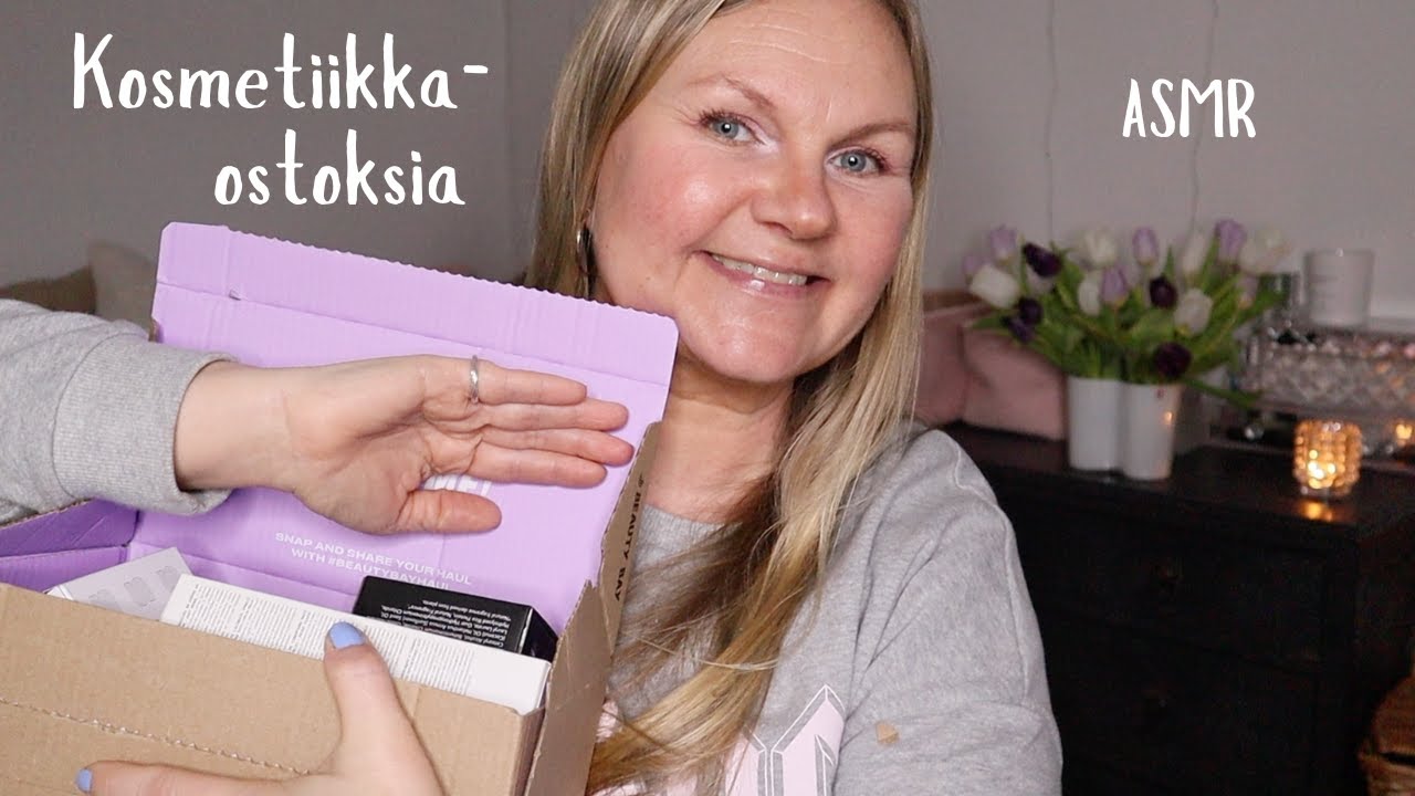 ASMR SUOMI - Kosmetiikka-ostosten esittely