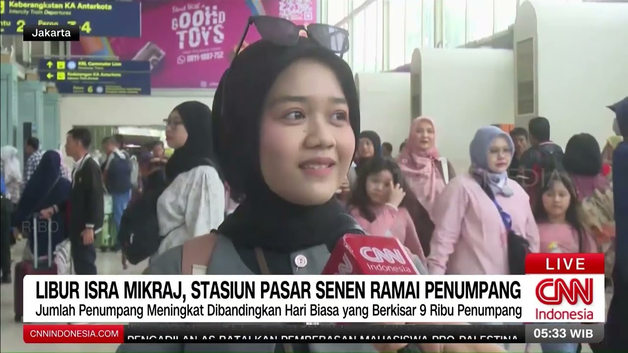 Libur Isra Mikraj, Stasiun Pasar Senen Ramai Penumpang | REDAKSI PAGI (17/01/26)