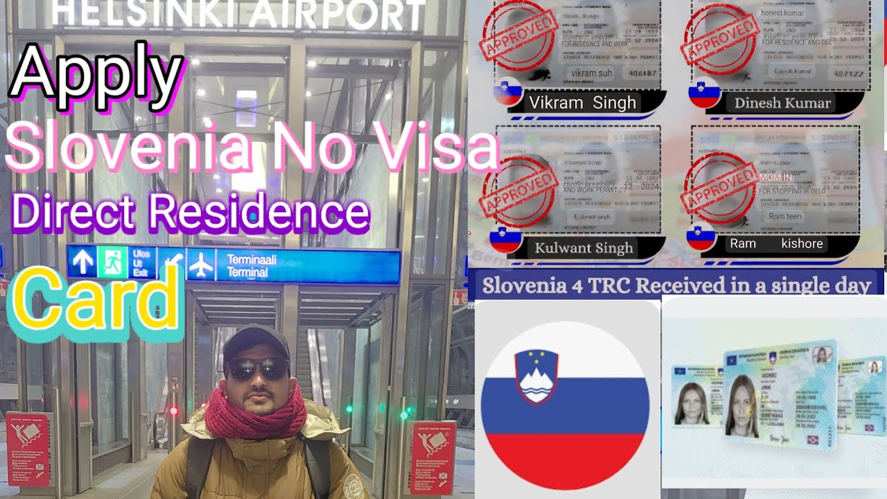 Apply Slovenia No Visa Direct Residence Card?Slovenia work permit 2025.Direct TRC Card From Embassy.