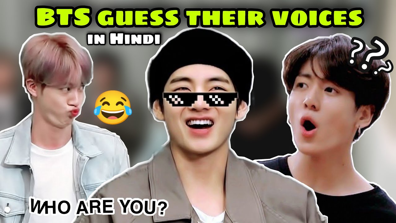 BTS guess their voices 😂 // Hindi dubbing real // run bts ep 91