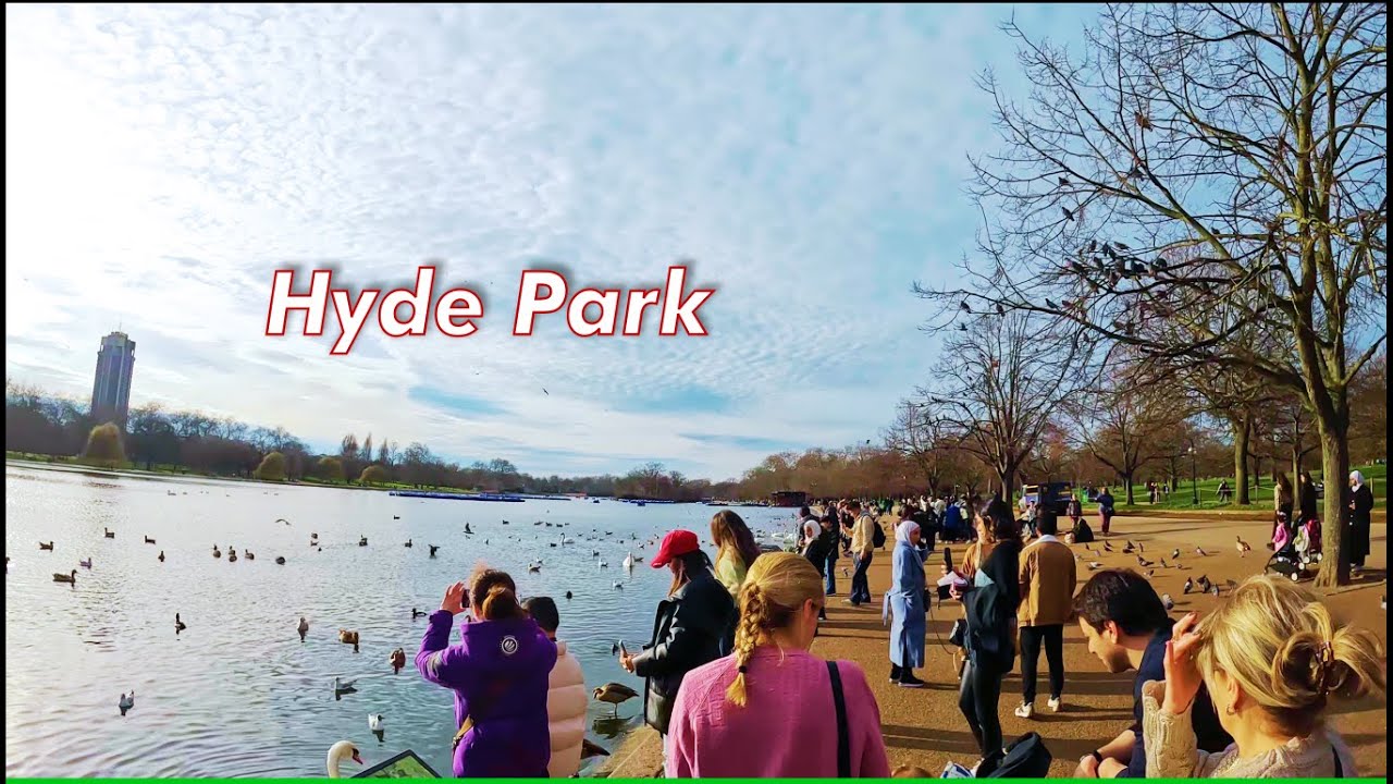 🇬🇧 London Sunny Day walk: Edgeware Road , Hyde Park to ALBERT MEMORIAL 4K