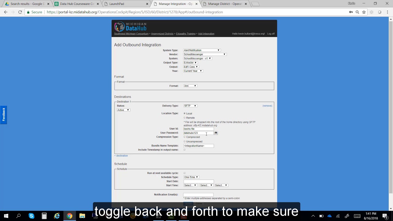 How to create an Outbound Integration
