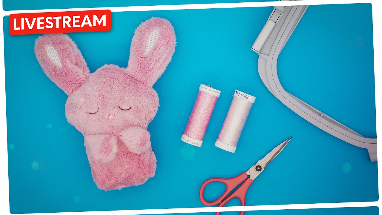 🔴 #110 🐰 ITH Kuscheltier-Hase mit der Stickmaschine sticken
