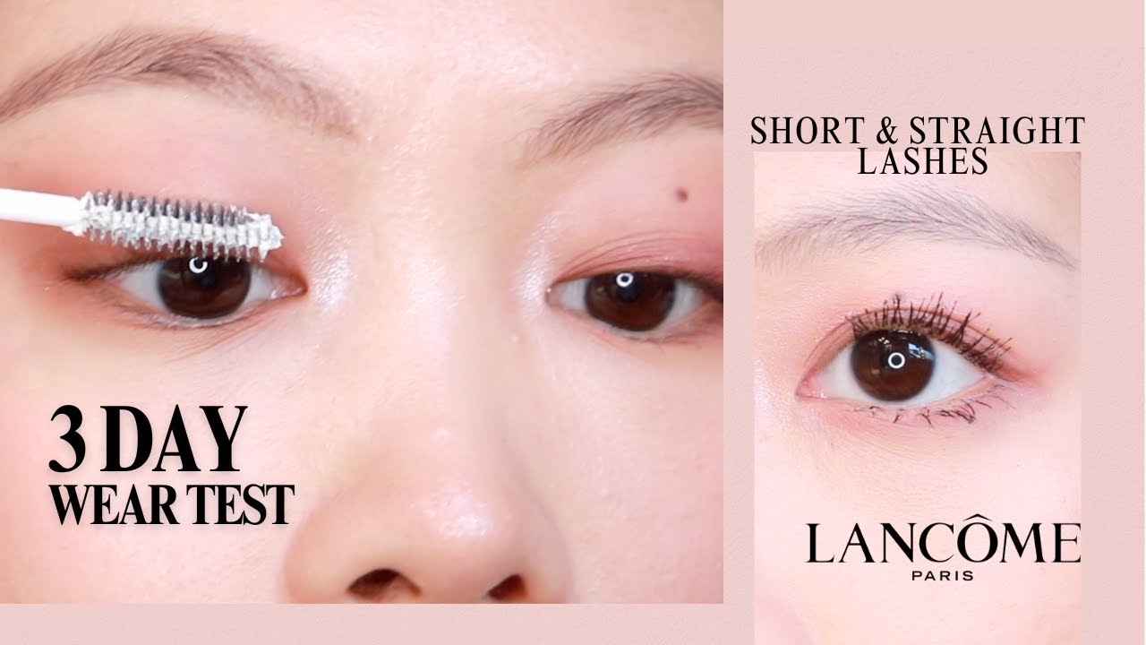 It's $30 😳 Lancome Cils Booster Mascara Primer 3 Day Wear Test & Review | short & straight lashes
