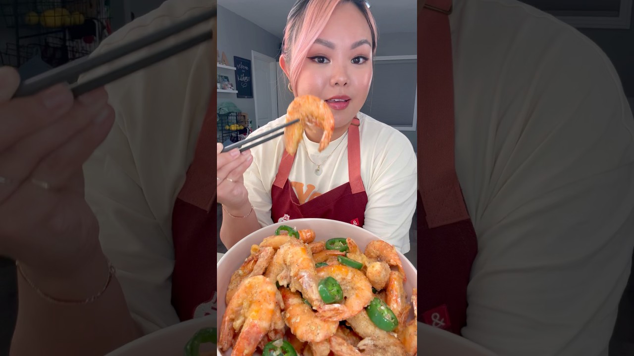 Единственный рецепт креветок с солью и перцем, который вам понадобится 🦐 #креветкисольиперец #кре...