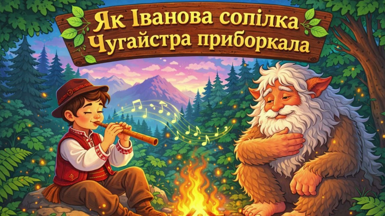 Як Іванова сопілка Чугайстра приборкала | Українська народна казка | Аудіоказка на ніч