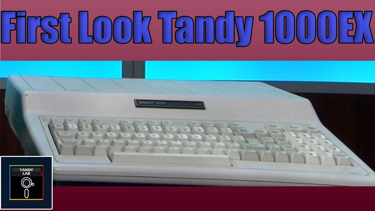 Tandy 1000  EX First Look - Tandy Lab!