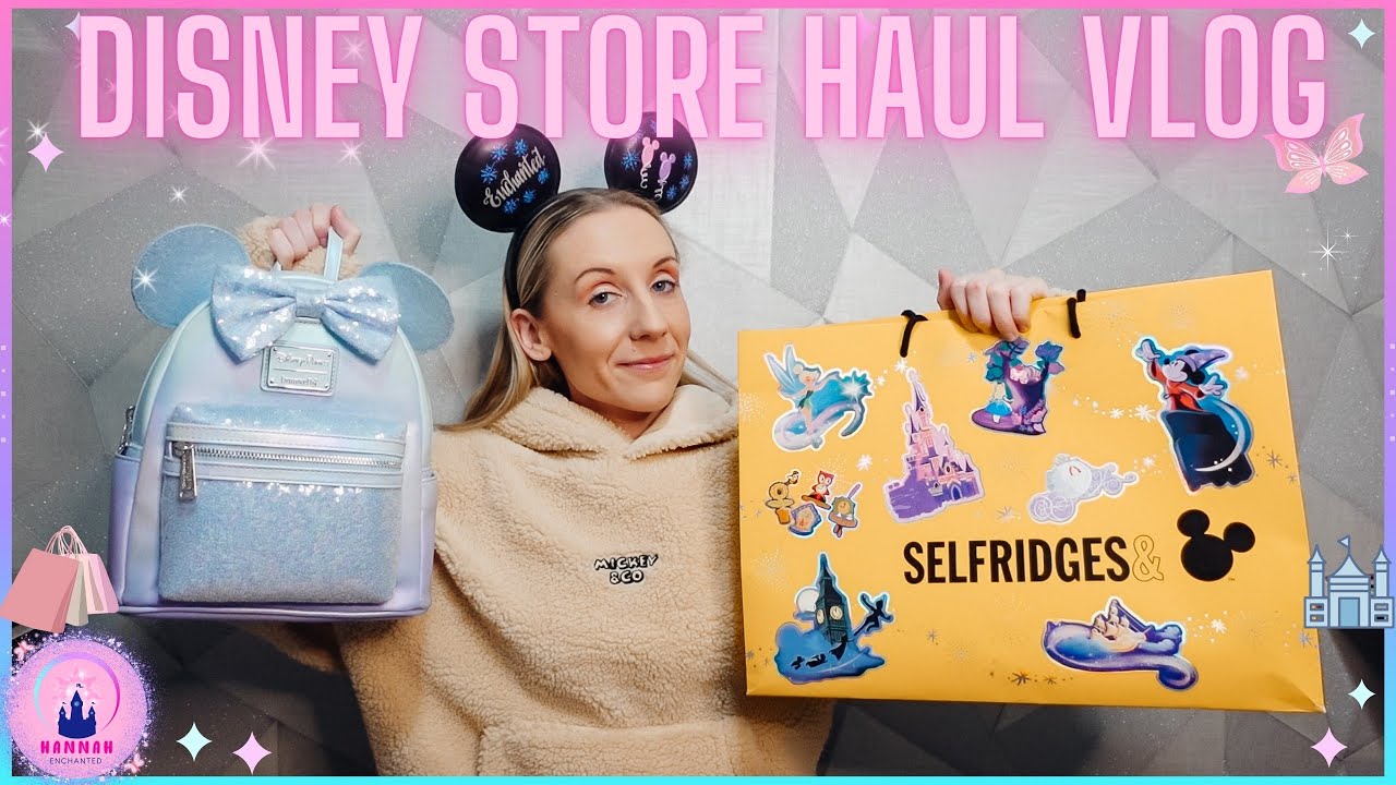 Видеоблог Disney Store & Selfridges Haul Parks Winter Loungefly с Микки Маусом в декабре 2025 г.