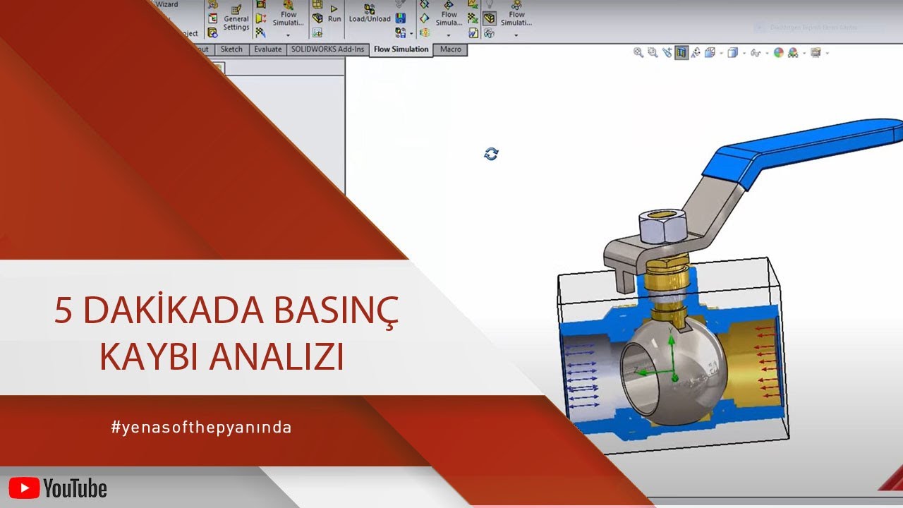 SOLIDWORKS Flow Simulation ile 5 Dakikada Basınç Kaybı Analizi