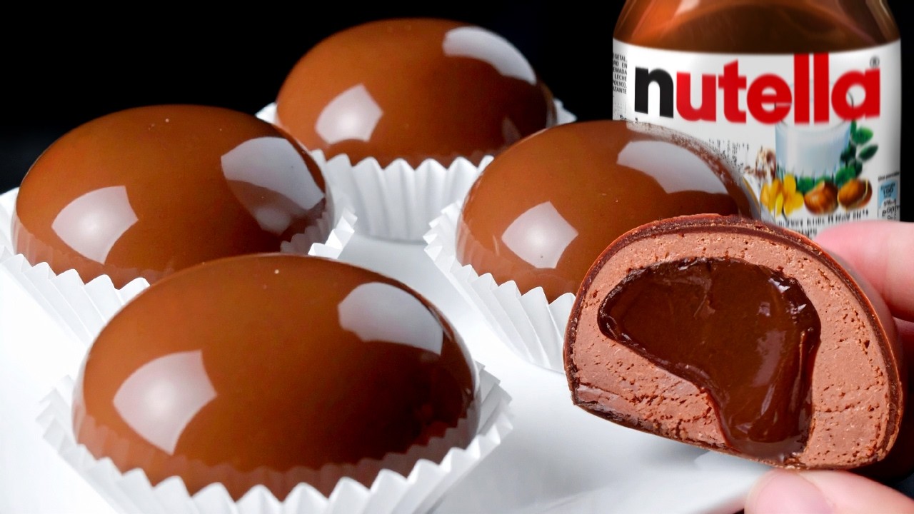 Japanisches Mochi-Dessert mit NUTELLA und Kondensmilch! Das sanfteste Dessert der Welt!