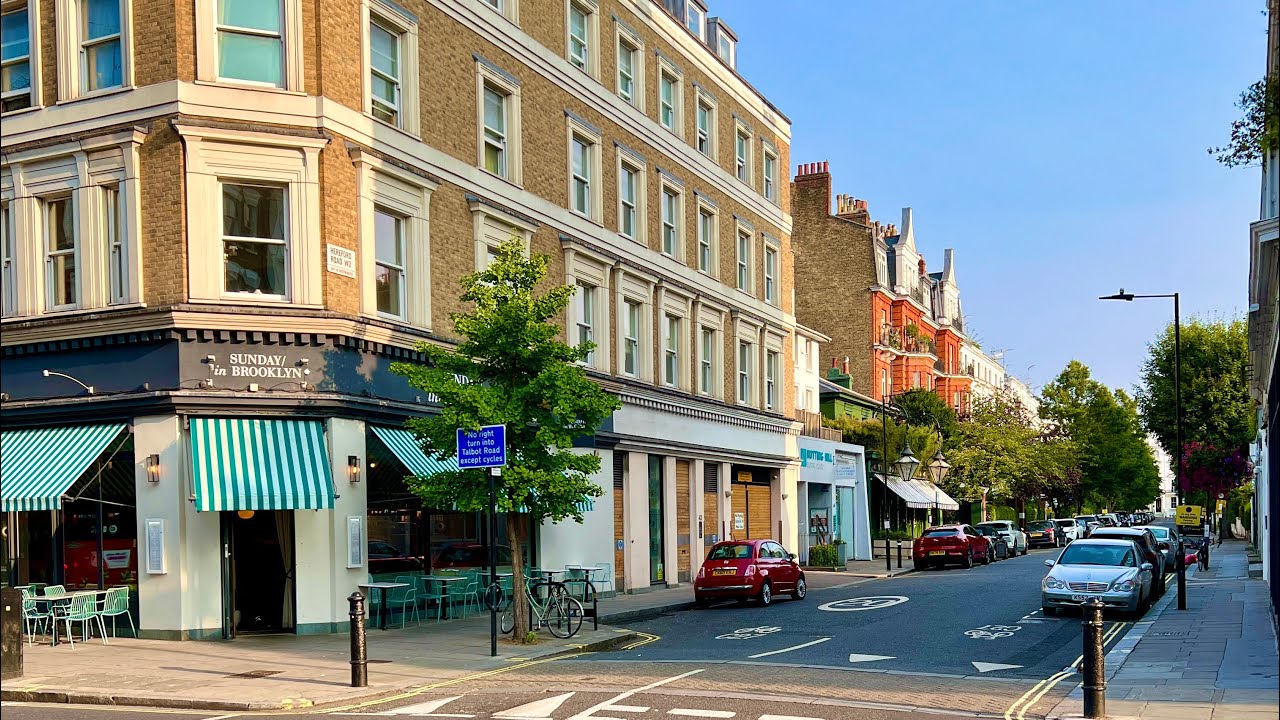 🎨Walking in London [4K] | Queensway • Bayswater • Notting Hill | August 2024