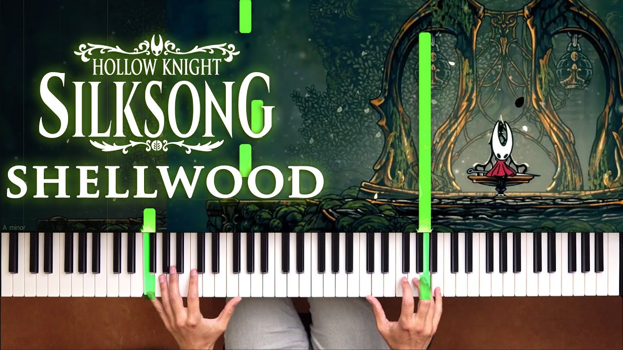 Hollow Knight: Silksong - Shellwood Piano Arrangement [Tutorial, Sheet music, Synthesia, How To Play