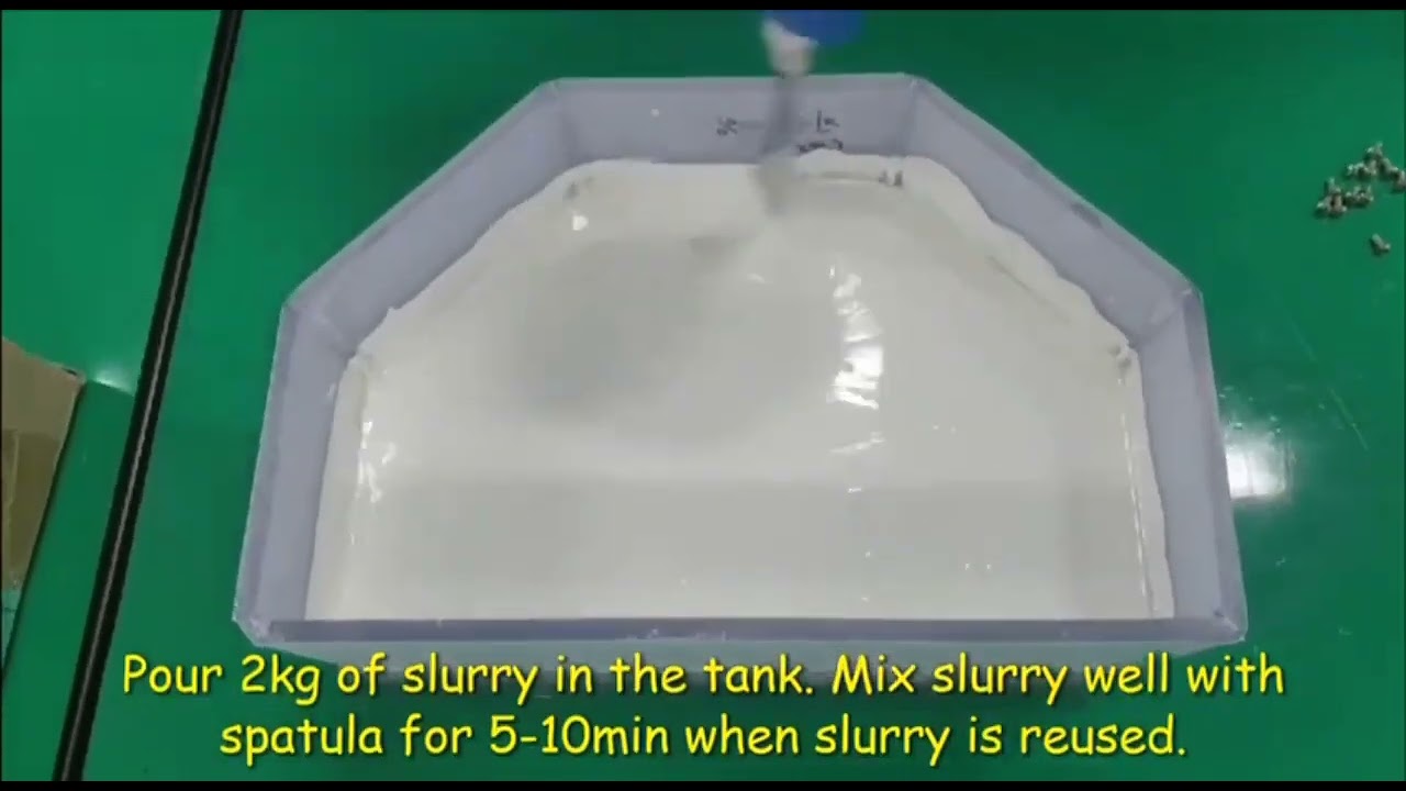 Zirconia Slurry mixing and preparation