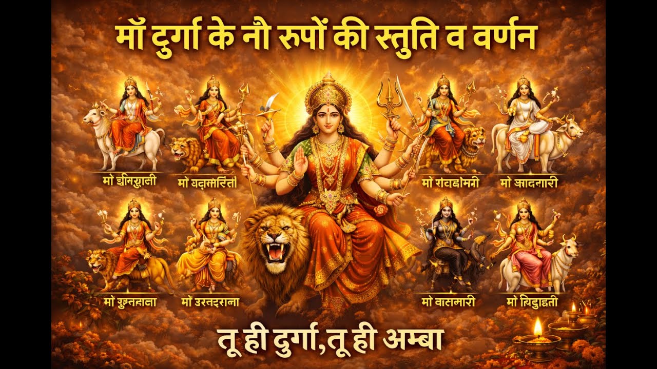 🔥🌺 तू ही अम्बे तू ही दुर्गा | Nav Durga Bhajan | जय हो अम्बे माई 🔥🌺